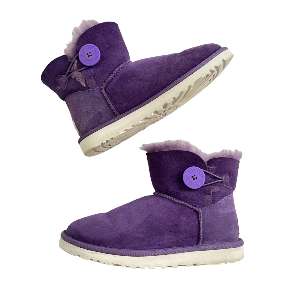 UGG Mini Bailey Button II in Purple Women Size 5-6